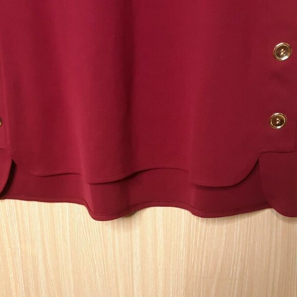 Chicos Maroon Tunic New With Tags. Small - Picture 4 of 7
